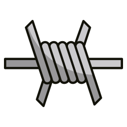 alambre de espino icono