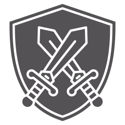escudo de espada Ícone