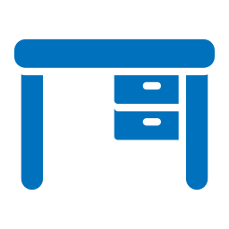 Office desk icon