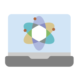 cuántico icono