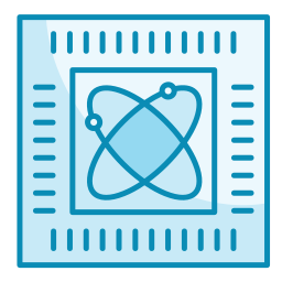 Quantum chip icon