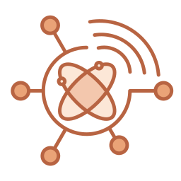 computer quantistico icona