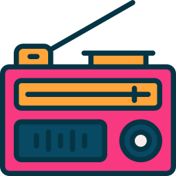 Vintage radio icon