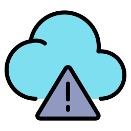 cloud-waarschuwing icoon