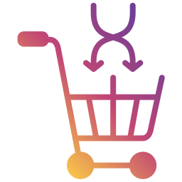 las compras en línea icono