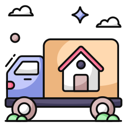 Moving home icon