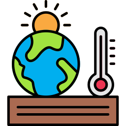 opwarming van de aarde icoon