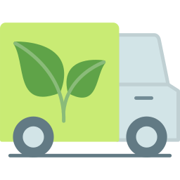 transporte sostenible icono