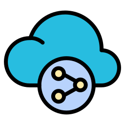 Cloud sharing icon