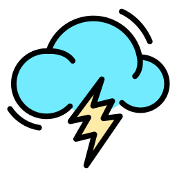 Cloud thunder icon