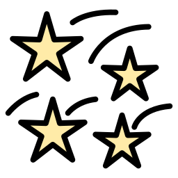 Falling star icon