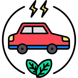 grünes auto icon
