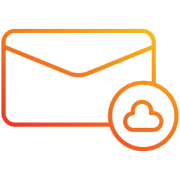 correo en la nube icono