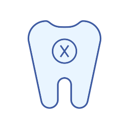 Broken tooth icon