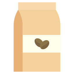 Кофейный пакет иконка