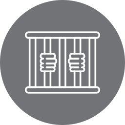Behind bars icon