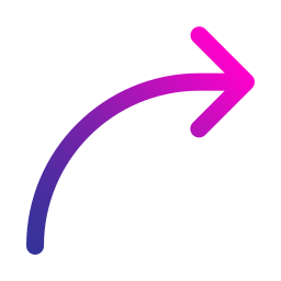 Curved arrow icon