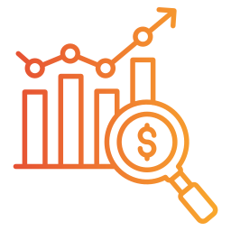 tendências de mercado Ícone