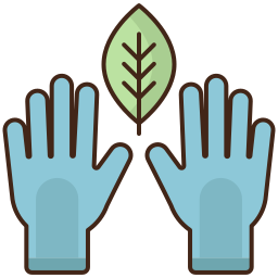 gants de jardinage Icône