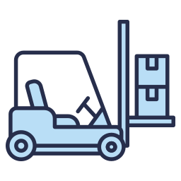 Forklift operation icon