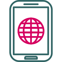 Mobile internet icon