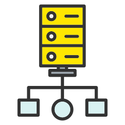 Cluster computing icon
