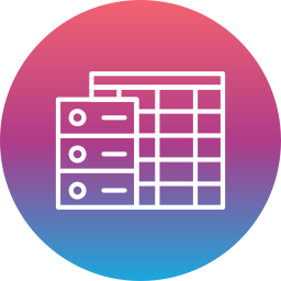 tabla de datos icono