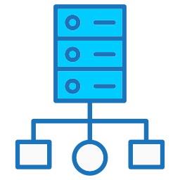 informatique en grappe Icône