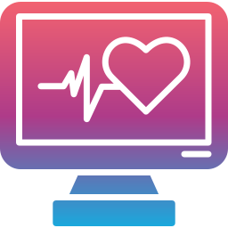 monitor della frequenza cardiaca icona
