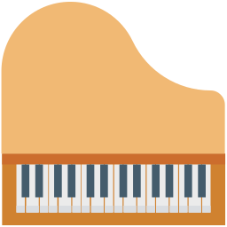 tastiera del pianoforte icona
