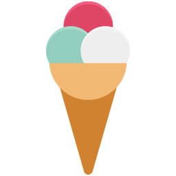 Cone ice cream icon