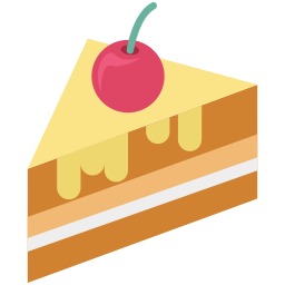 pezzo di torta icona