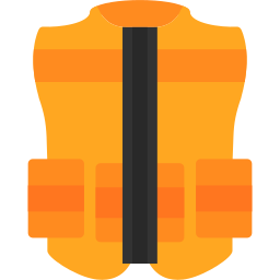 High visibility vest icon