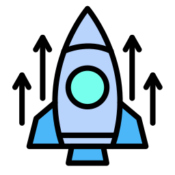 Rocket launch icon