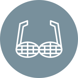 Party glasses icon