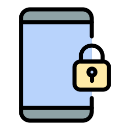 seguridad móvil icono