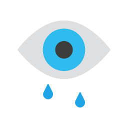 Watery eyes icon