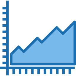 gráfico de área icono