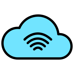 sieć chmurowa ikona