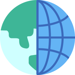 Earth globe icon