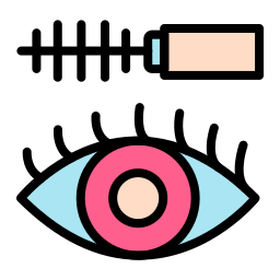 delineador de ojos icono