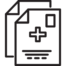 Medical report file icon