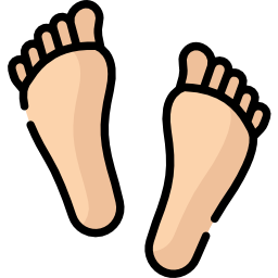 Ślad stopy ikona
