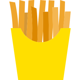 patates frites Icône