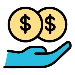 Dollar coin icon