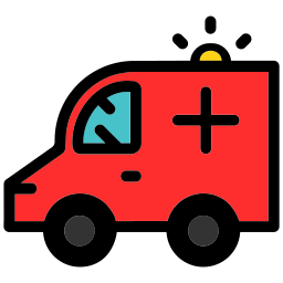 Автомобиль скорой помощи иконка