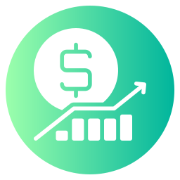 aplicación de bolsa de valores icono