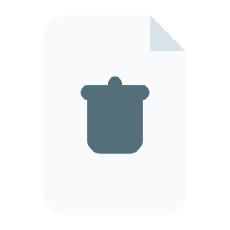 document verwijderen icoon