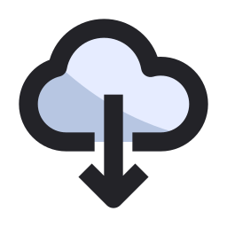 Cloud download icon