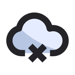Cloud error icon